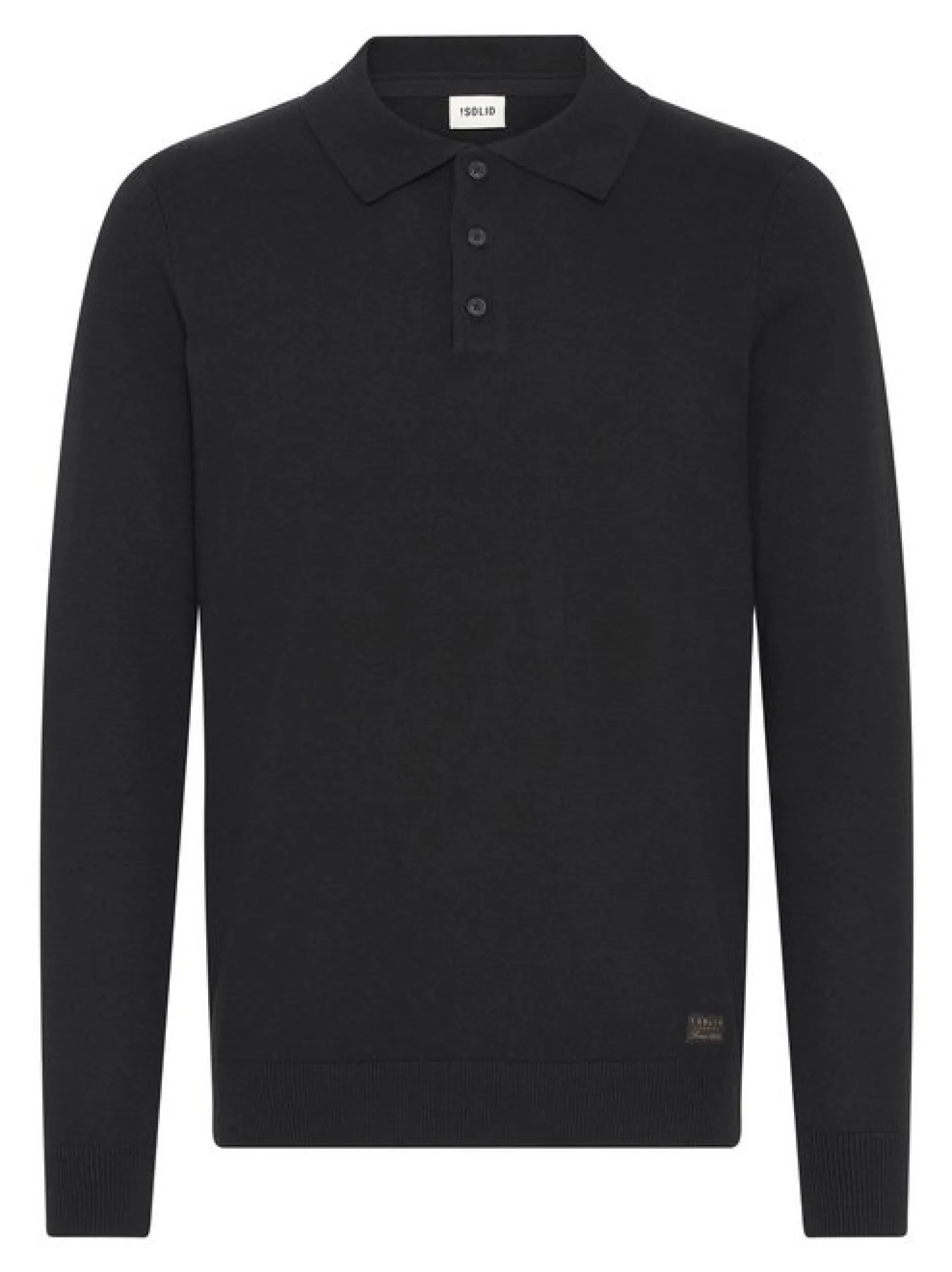 Solid Herren Strickpullover - SDAkel in schwarz
