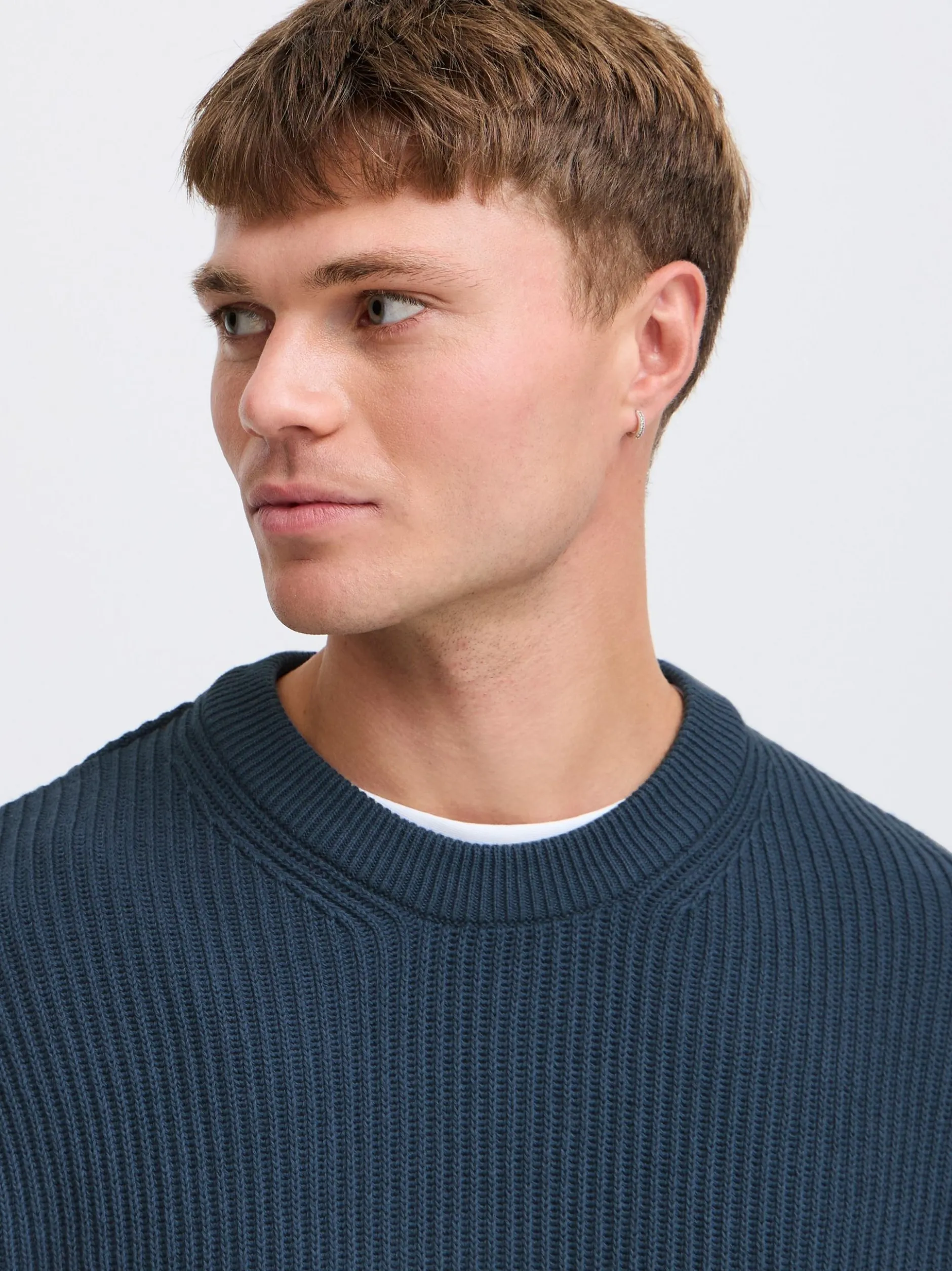 Solid Herren Strickpullover - SDGia in marine