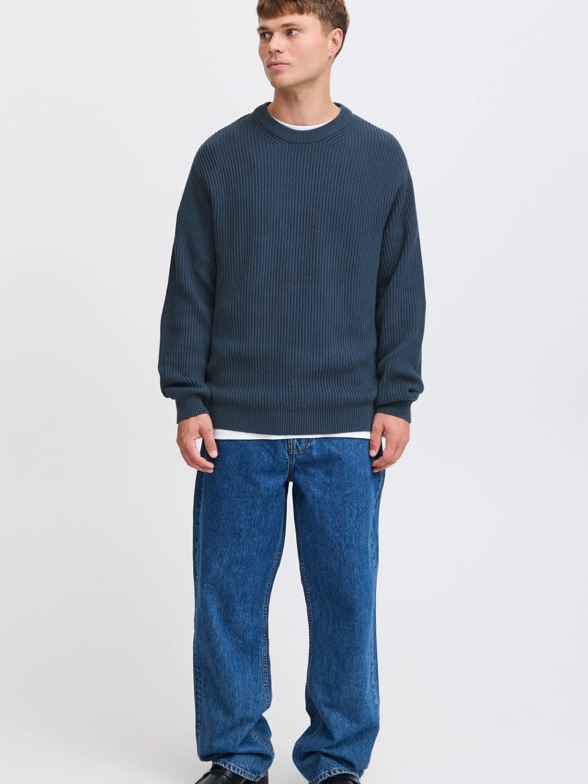Solid Herren Strickpullover - SDGia in marine