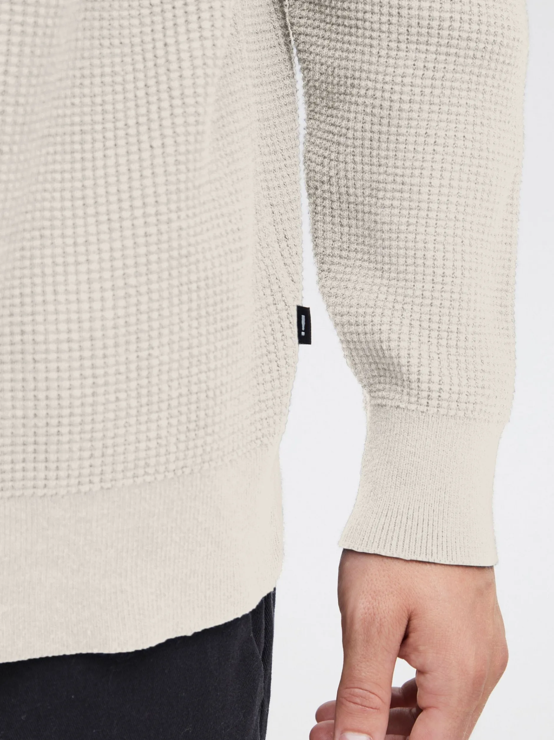 Solid Herren Strickpullover - SDHami in beige