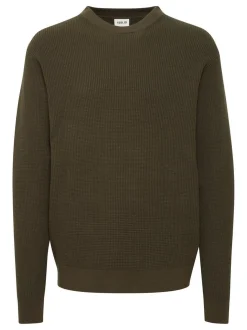 Solid Herren Strickpullover - SDHami in grün