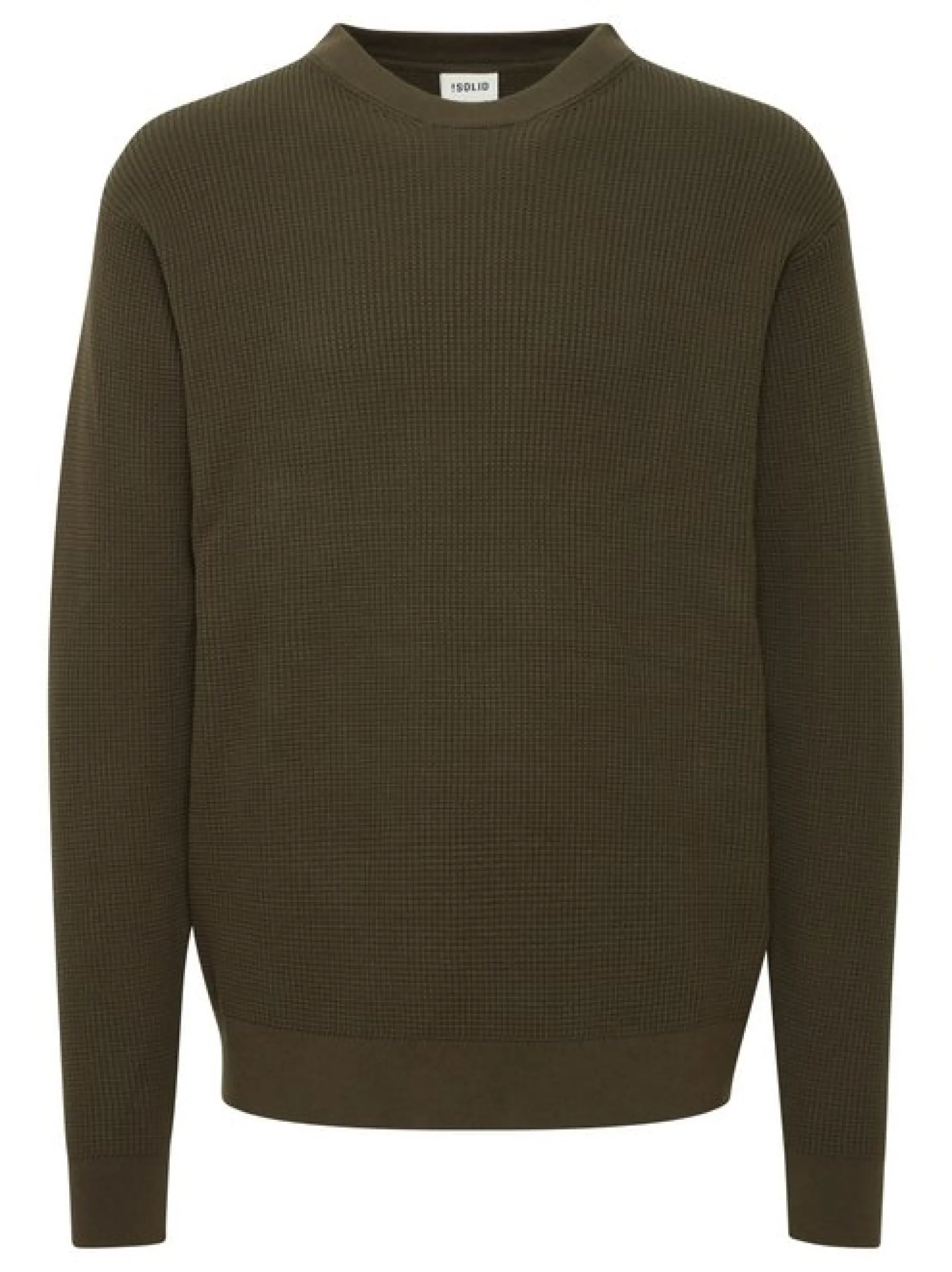 Solid Herren Strickpullover - SDHami in grün