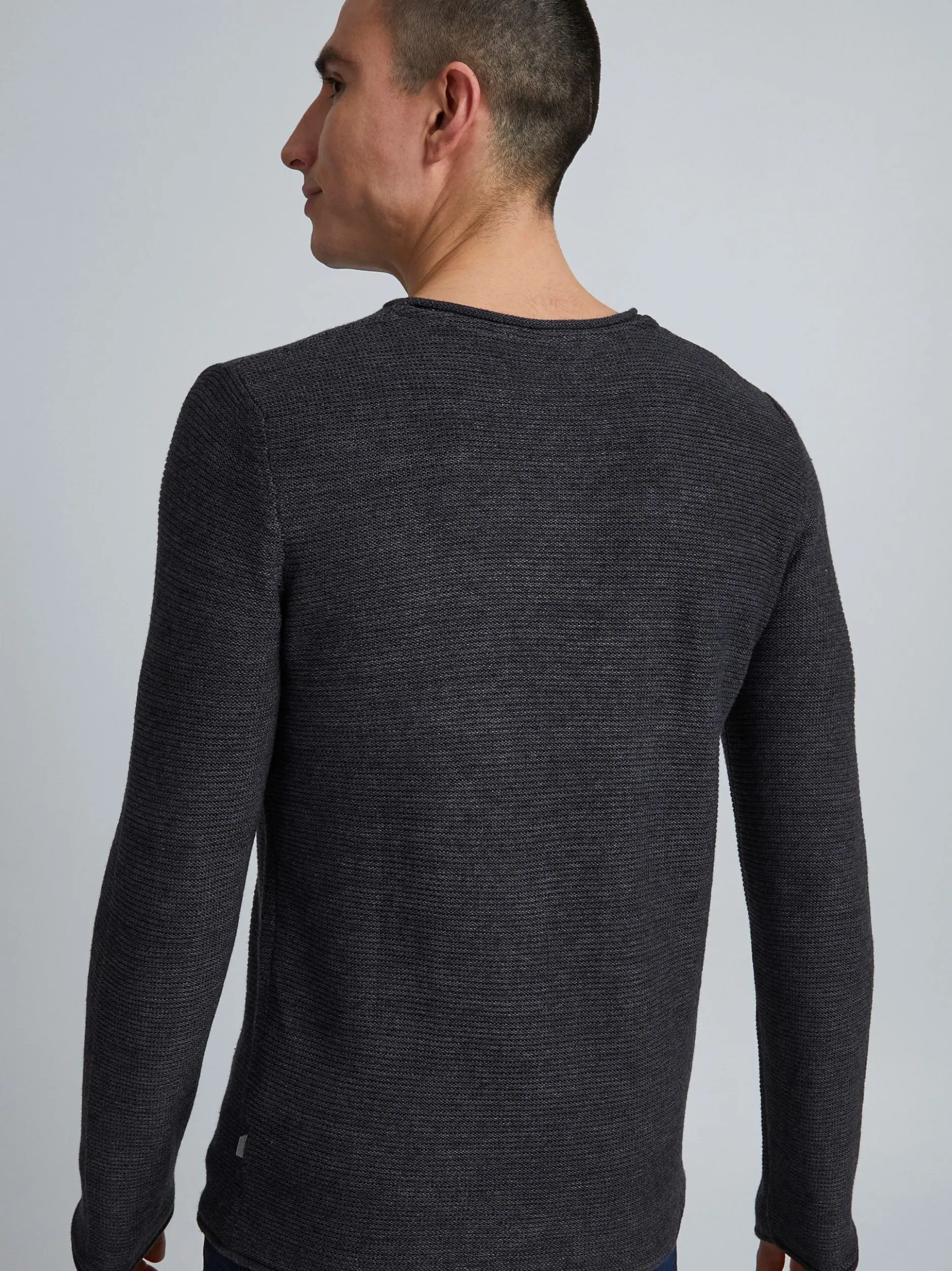 Solid Herren Strickpullover - SDJarah in grau
