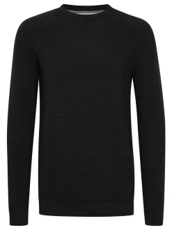 Solid Herren Strickpullover - SDNicholas in schwarz