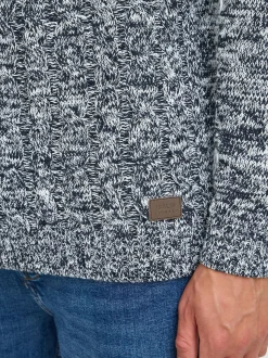 Solid Herren Strickpullover - SDRicco in blau