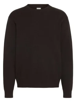 Solid Herren Strickpullover - SDRyker in schwarz