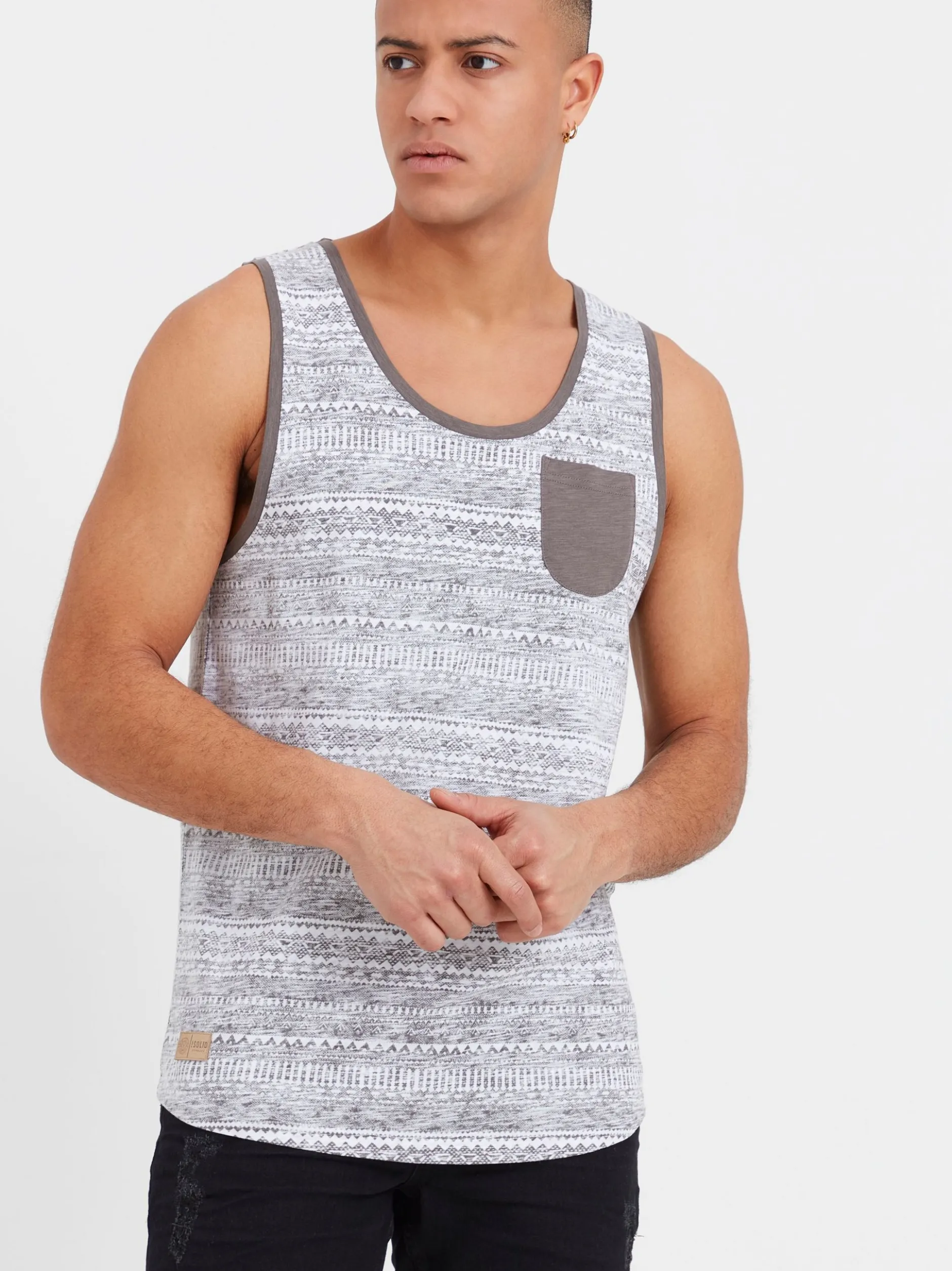 Solid Herren Tanktop - SDImbre in grau