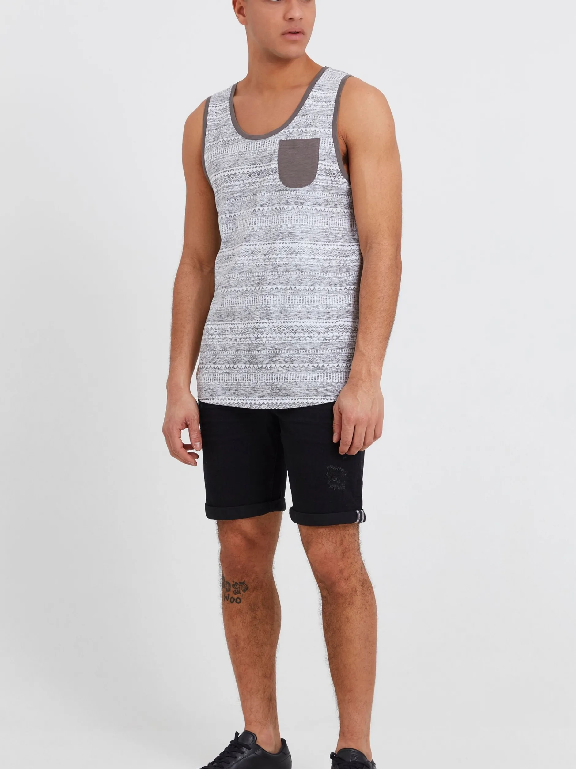Solid Herren Tanktop - SDImbre in grau