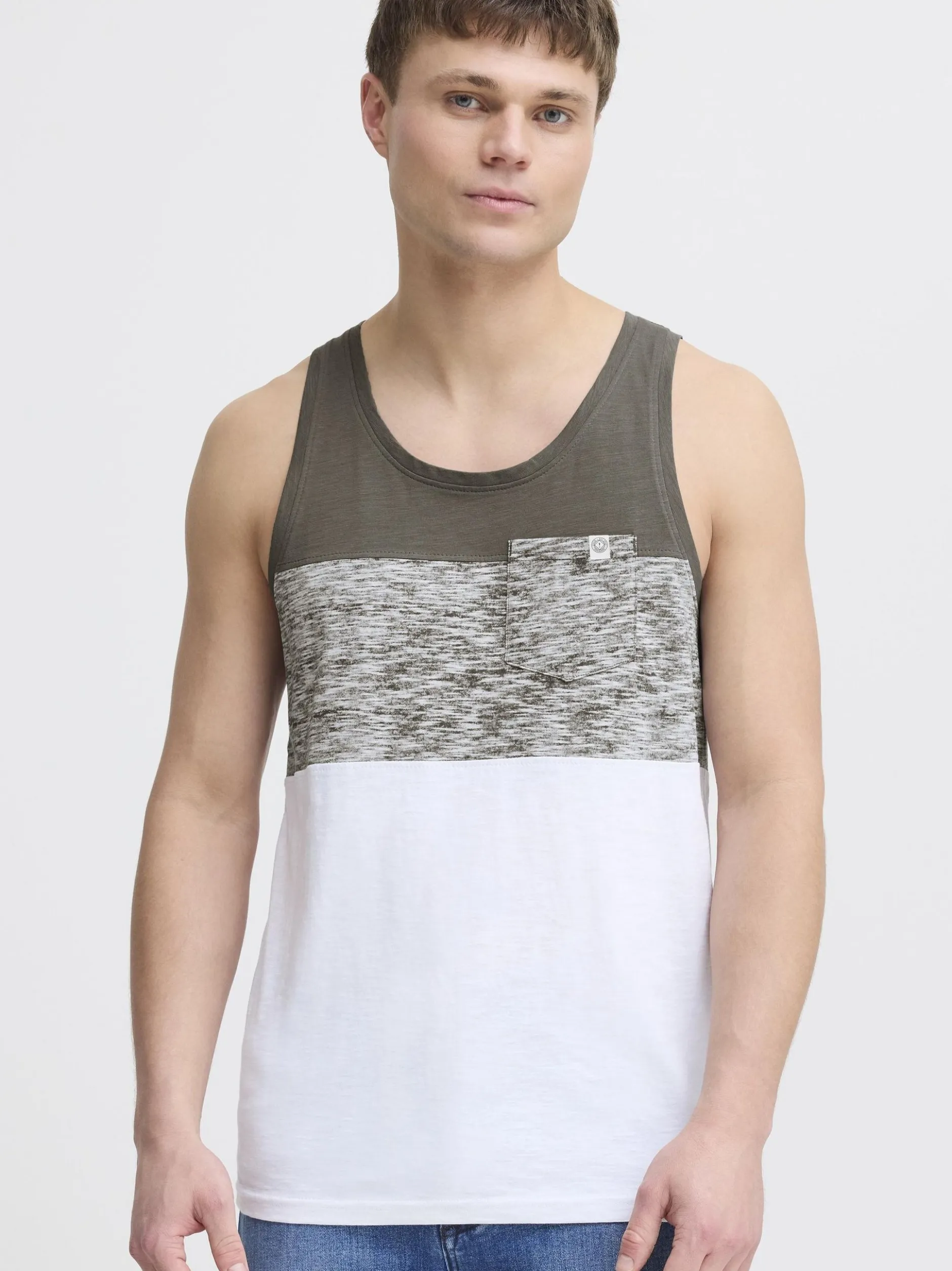Solid Herren Tanktop - SDSion in grau
