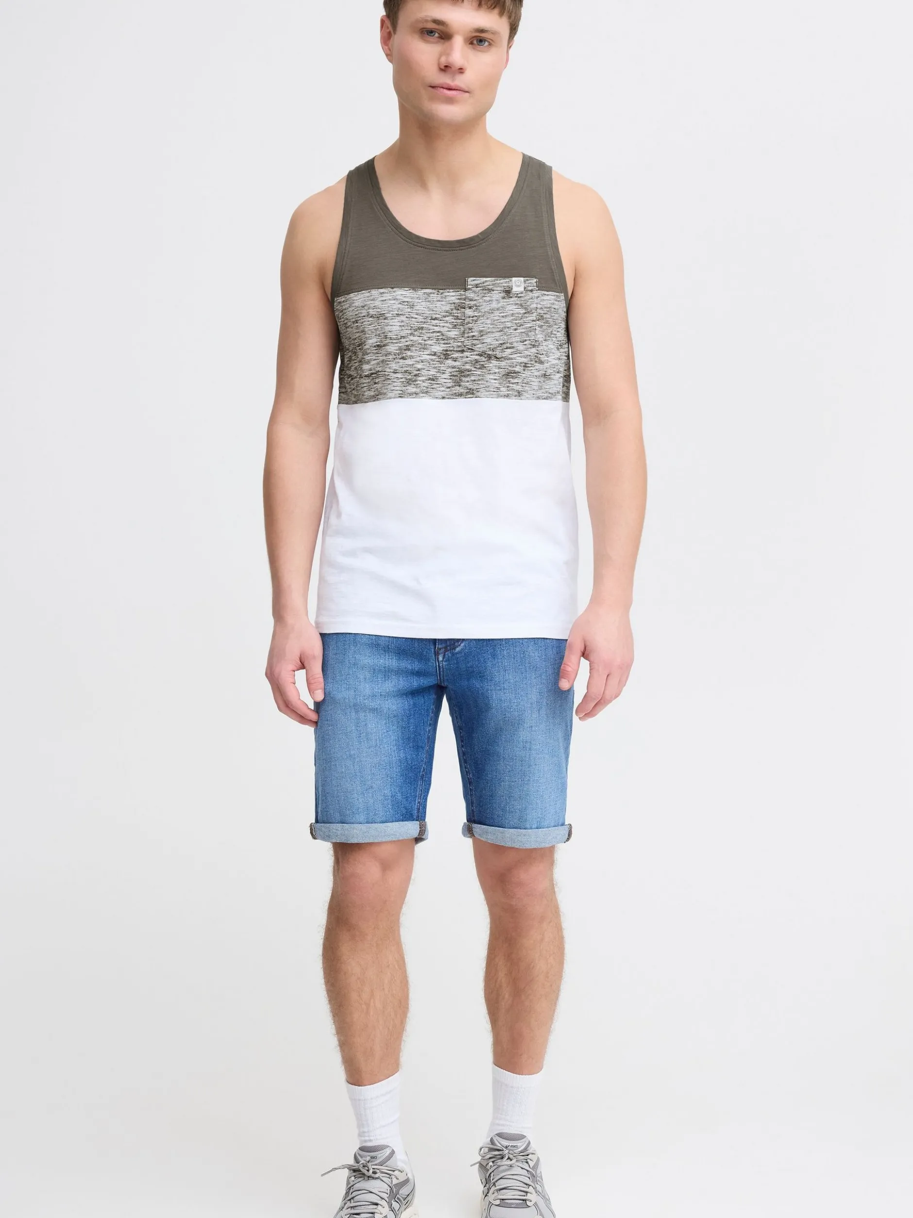 Solid Herren Tanktop - SDSion in grau