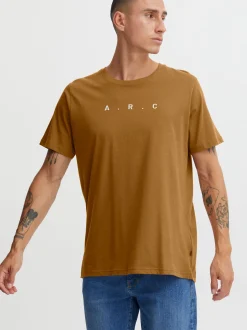 Solid Herren T-Shirt SDDain in braun
