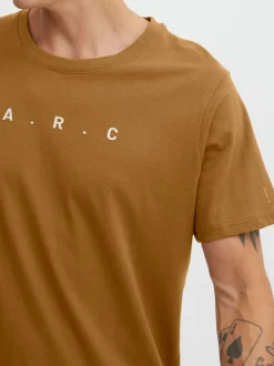 Solid Herren T-Shirt SDDain in braun