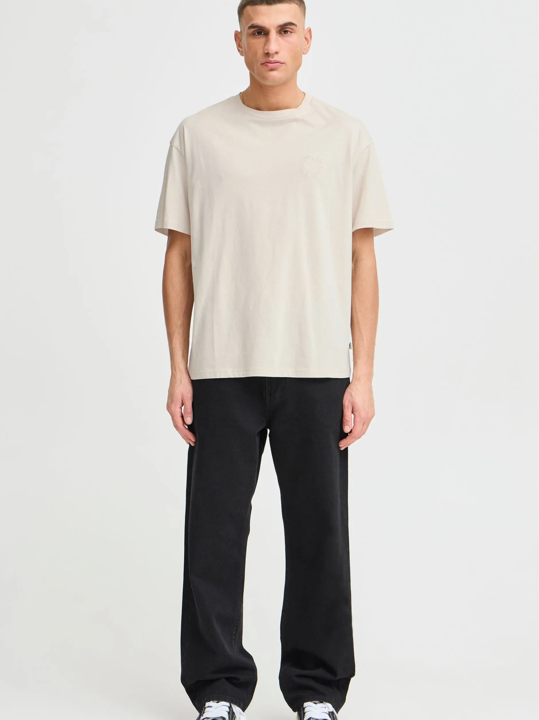 Solid Herren T-Shirt - SDOrrick in beige