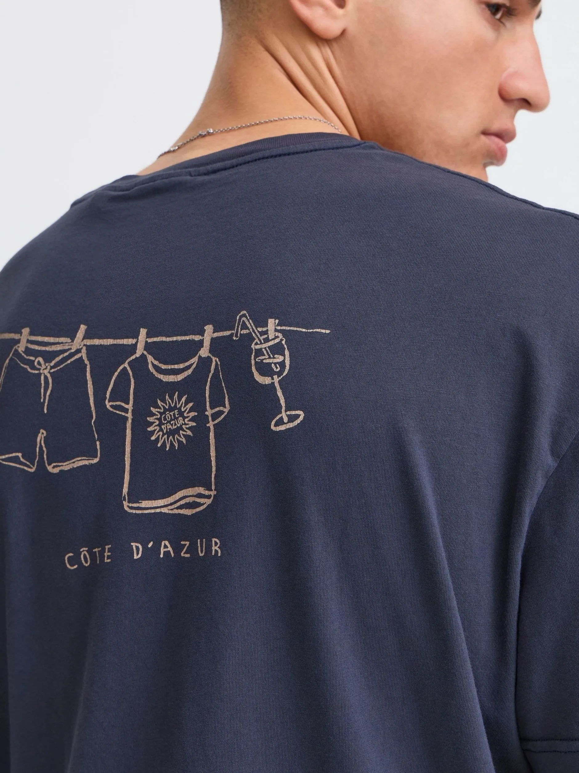 Solid Herren T-Shirt - SDPavel in blau