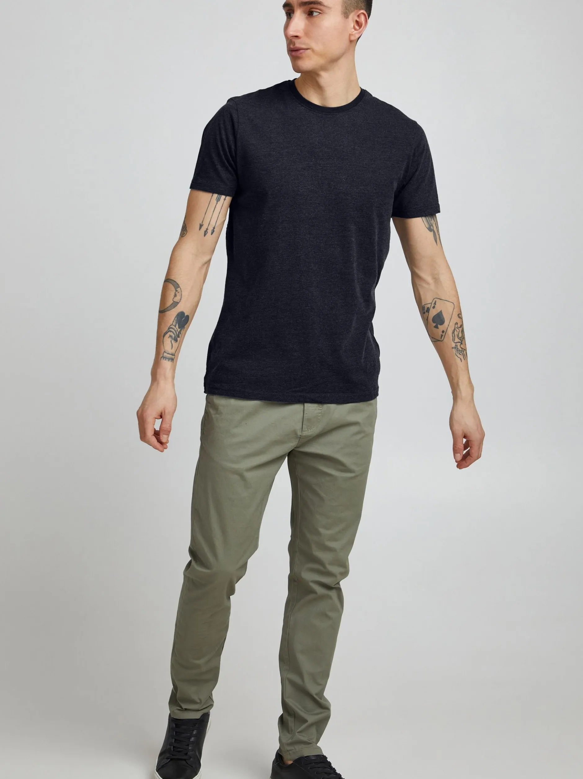 Solid Herren T-Shirt - SDRock in blau