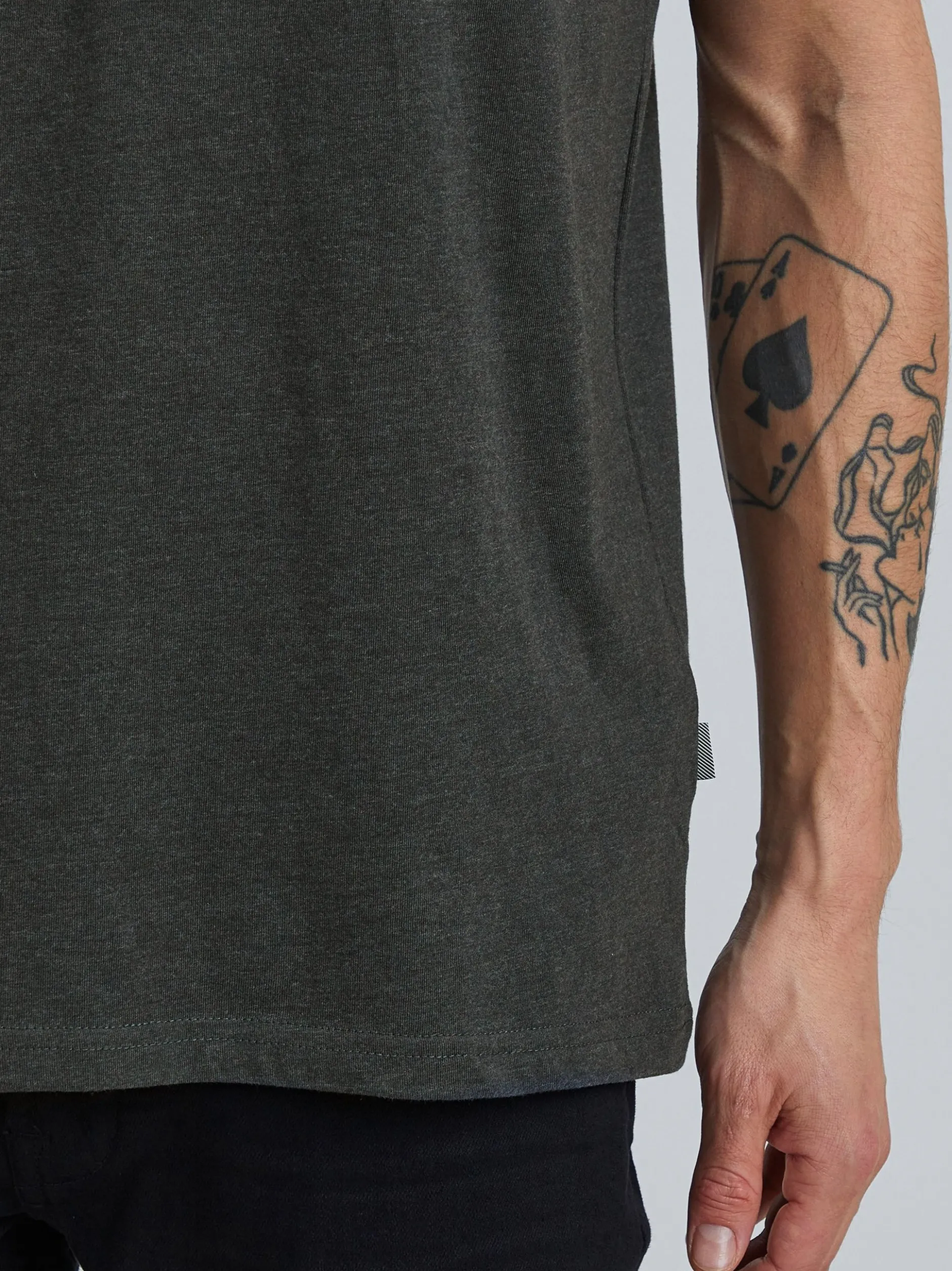 Solid Herren T-Shirt - SDRock in grau