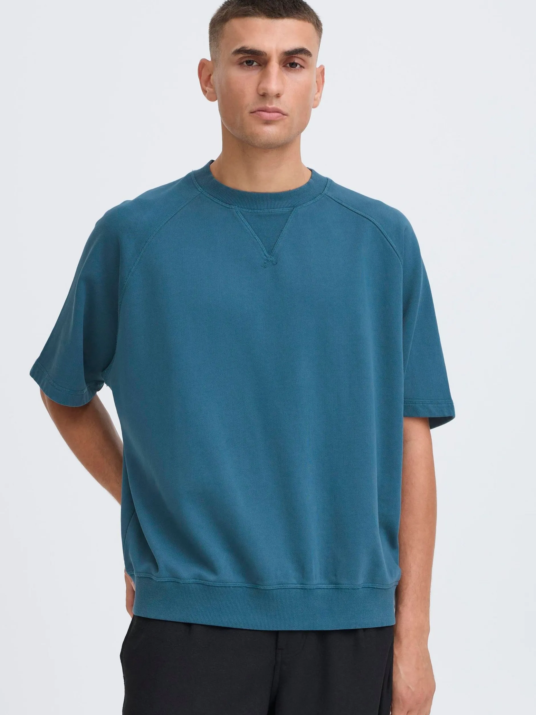 Solid Herren T-Shirt - SDSlater in petrol