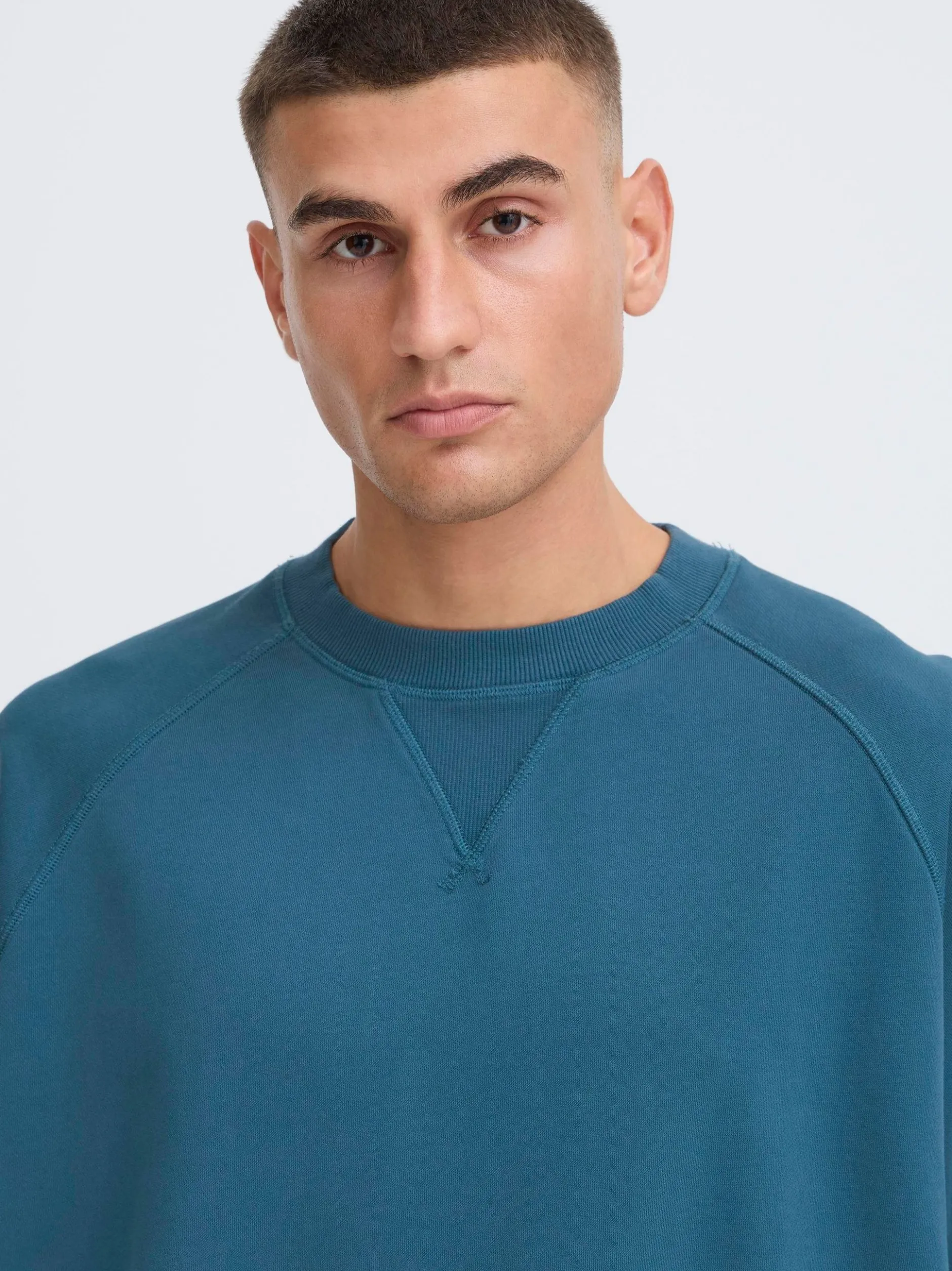 Solid Herren T-Shirt - SDSlater in petrol