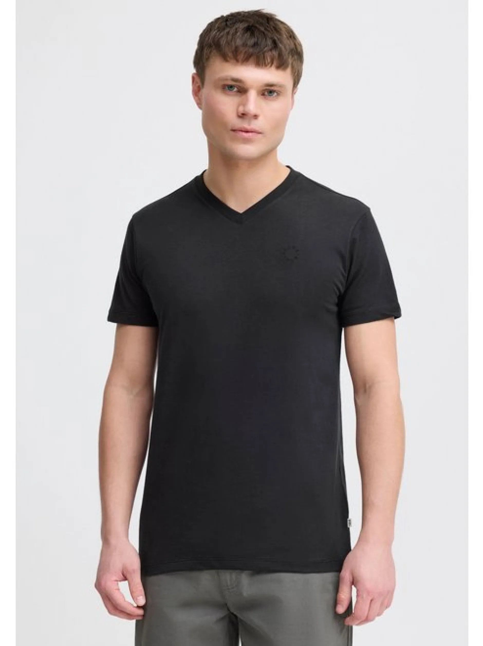 Solid Herren V-Shirt - SDOdilian in schwarz