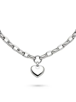 s.Oliver Damen Armband - Chunky Heart in silber