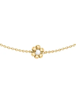 s.Oliver Damen Armband - Flower in gold