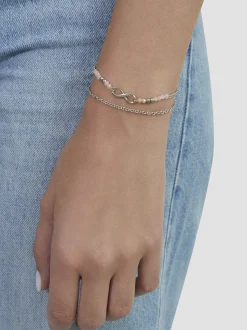 s.Oliver Damen Armband - Infinity Beads in mehrfarbig