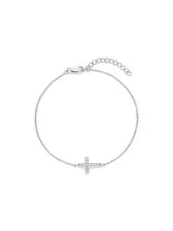 s.Oliver Damen Armband - Sparkle Cross in silber