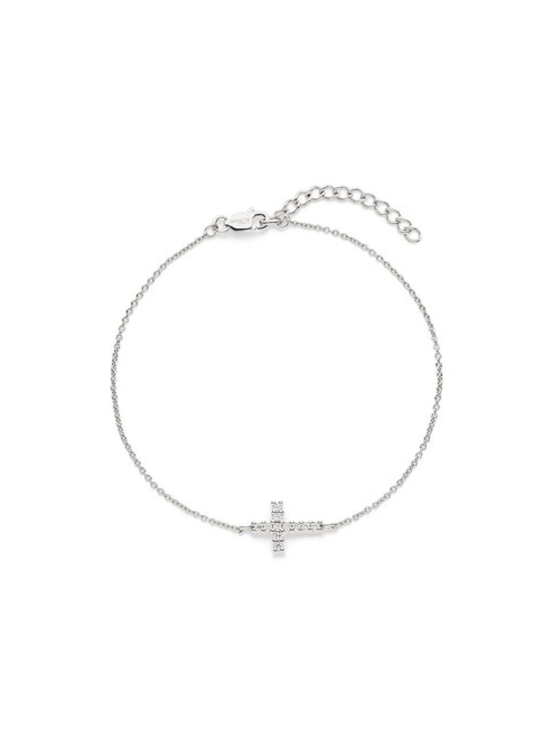 s.Oliver Damen Armband - Sparkle Cross in silber