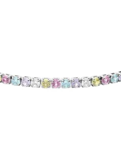 s.Oliver Damen Armband - Stone Row in hellblau