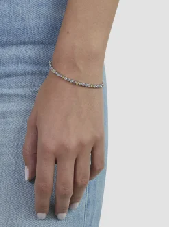 s.Oliver Damen Armband - Stone Row in hellblau