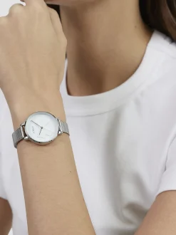 s.Oliver Damen Armbanduhr - Lovely Time in silber