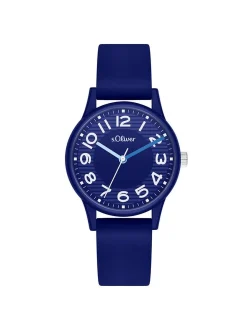 s.Oliver Damen Armbanduhr - Urban Color in blau
