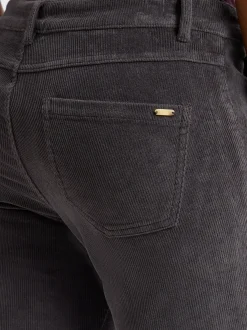 s.Oliver Damen Cordhose in anthrazit - Länge: lang