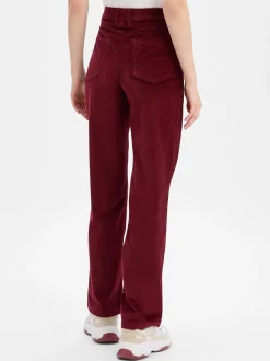 s.Oliver Damen Cordhose in bordeaux - Länge: lang