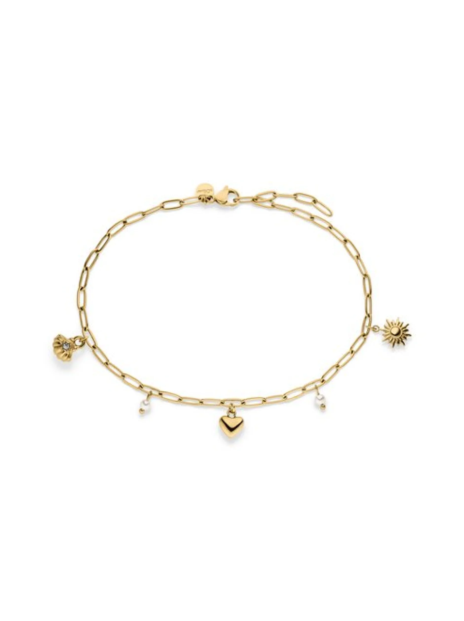 s.Oliver Damen Fußkette - Summer Charms in gold