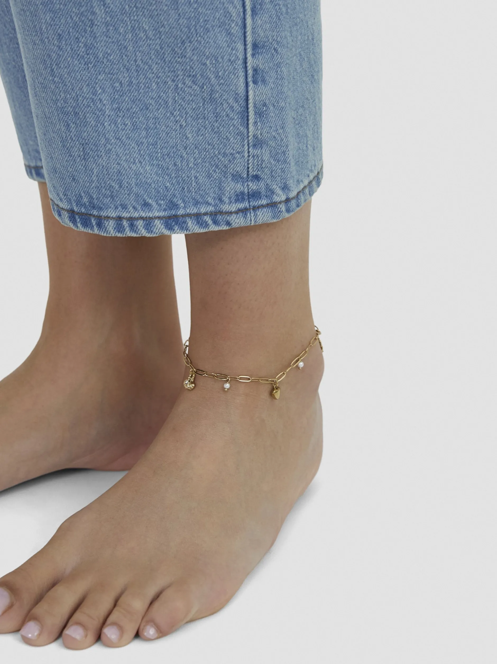 s.Oliver Damen Fußkette - Summer Charms in gold