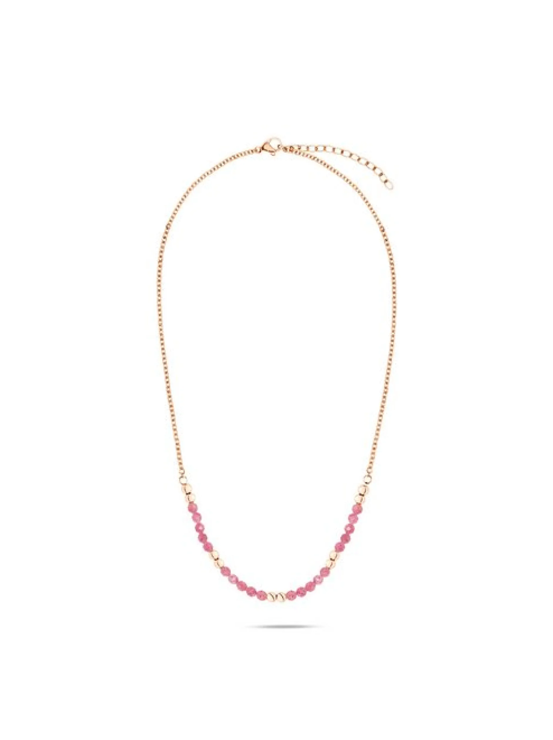 s.Oliver Damen Halskette - Colorful Beads in roségold