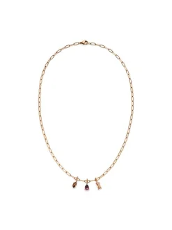 s.Oliver Damen Halskette - Elegant Stones in roségold
