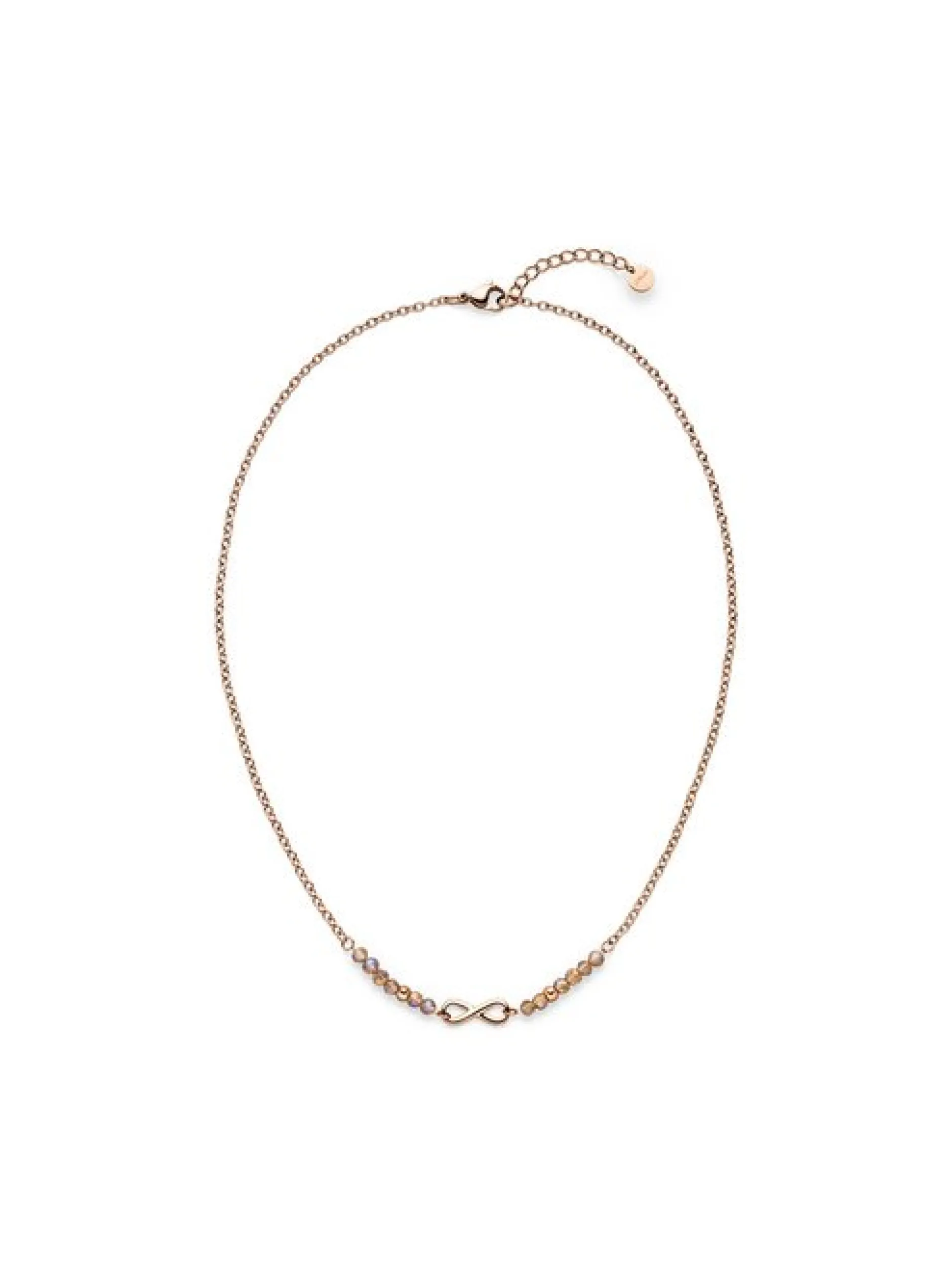 s.Oliver Damen Halskette - Infinity Beads in roségold