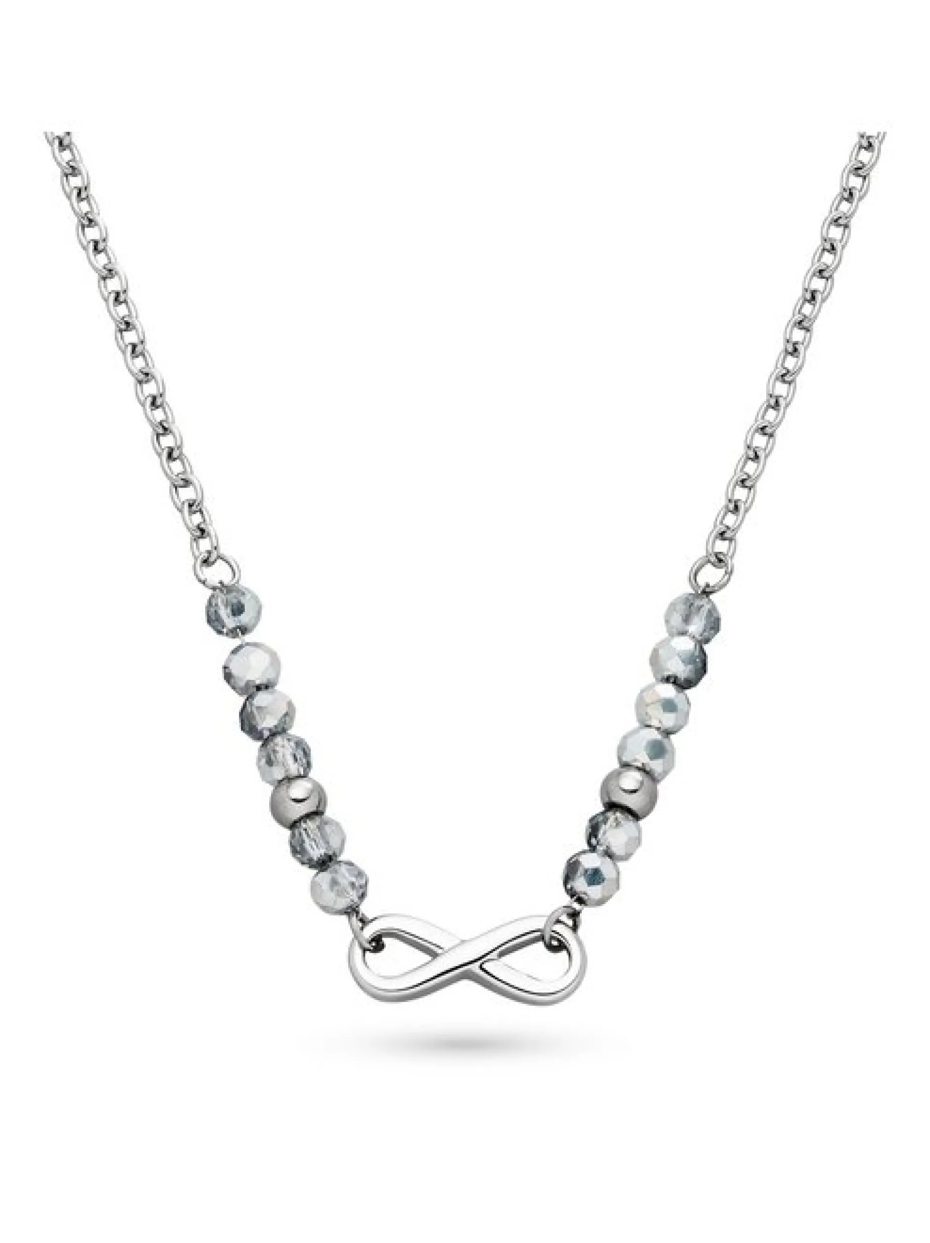 s.Oliver Damen Halskette - Infinity Beads in silber