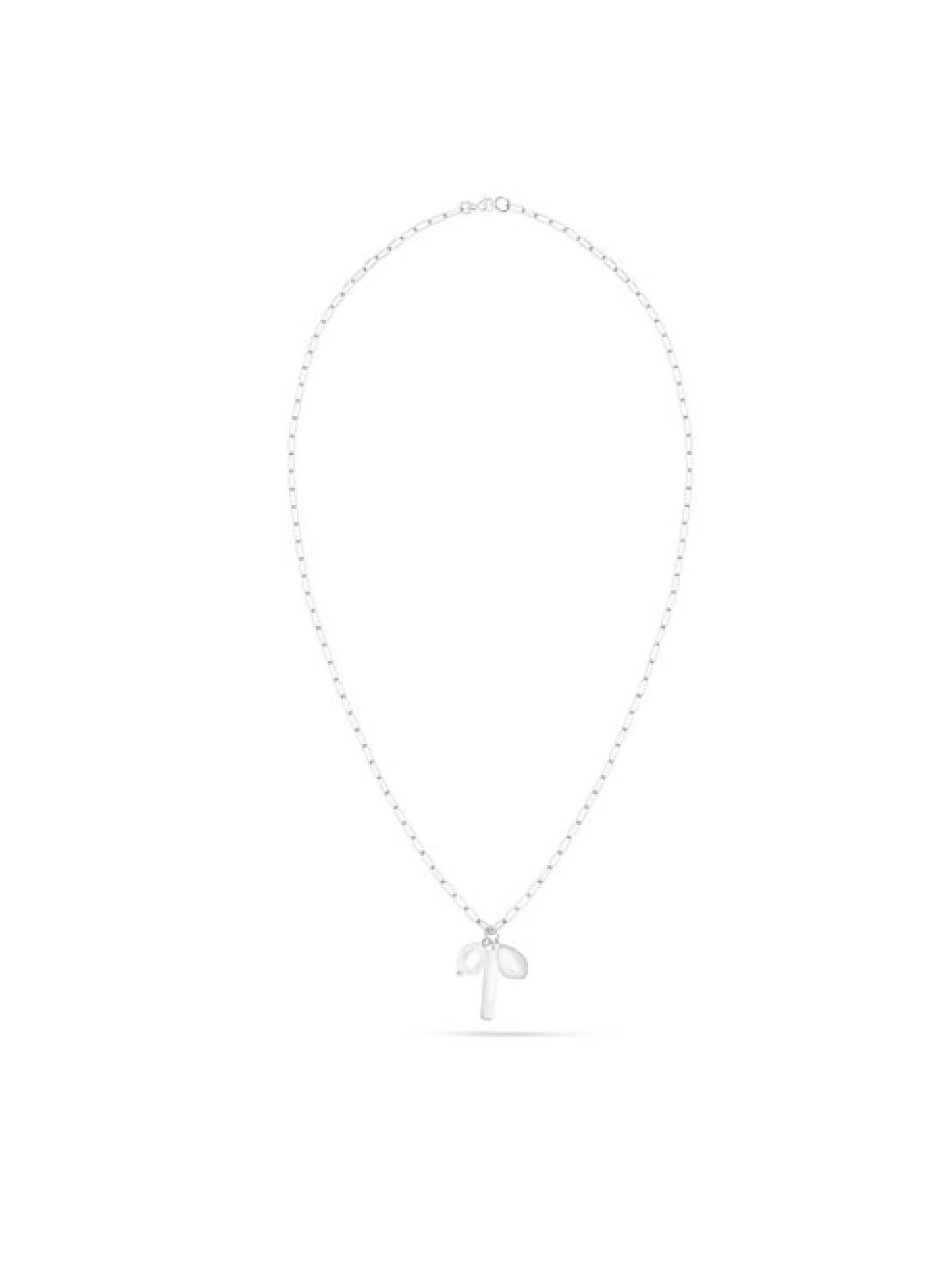 s.Oliver Damen Halskette - Tag and Pearl in silber
