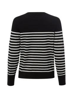 s.Oliver Damen Pullover in schwarz weiß - Ärmel: langarm