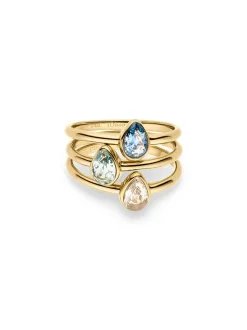 s.Oliver Damen Ring - Elegant Stones in gold