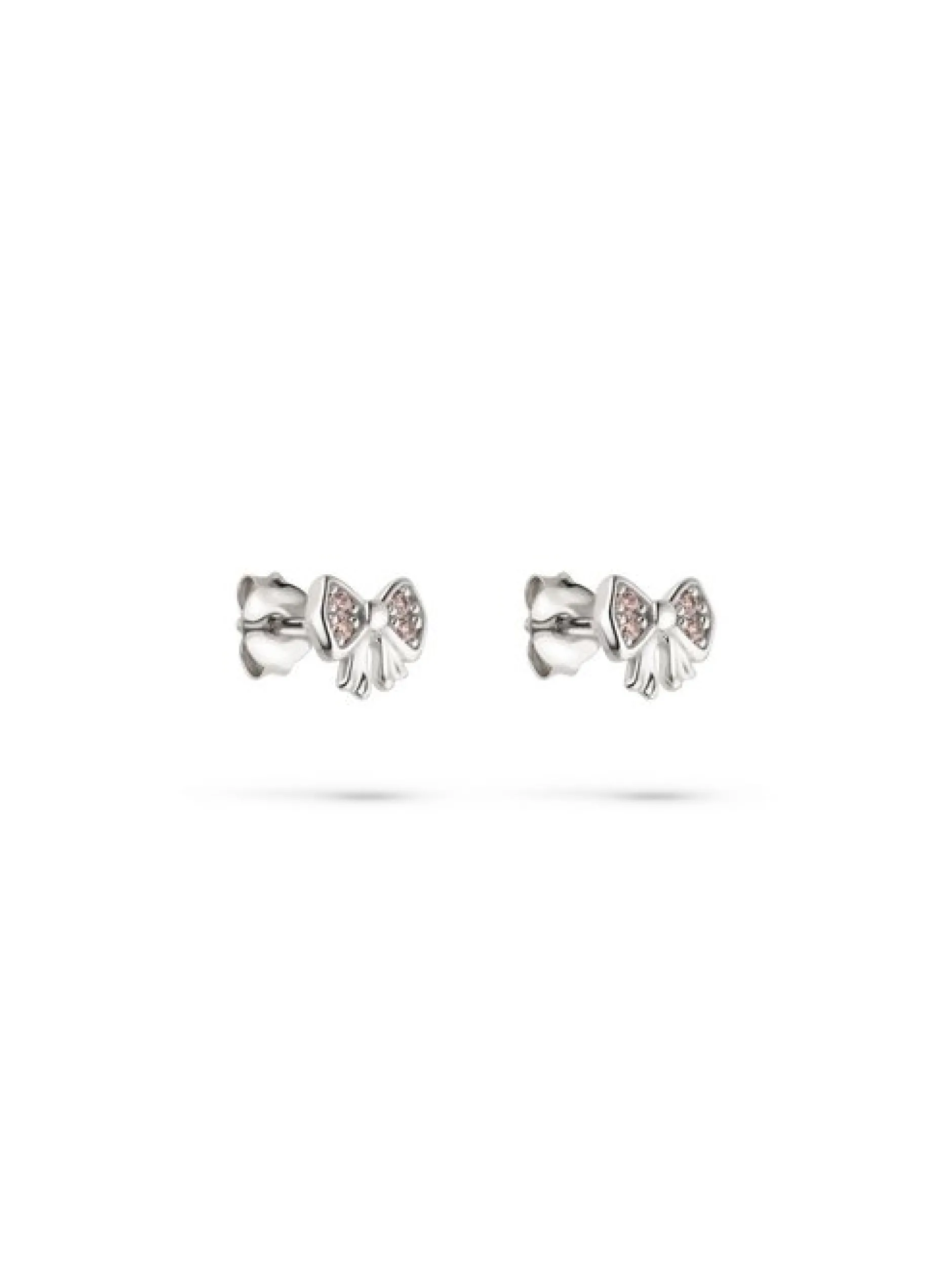 s.Oliver Mädchen Ohrstecker - Bow in silber
