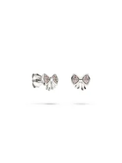 s.Oliver Mädchen Ohrstecker - Bow in silber
