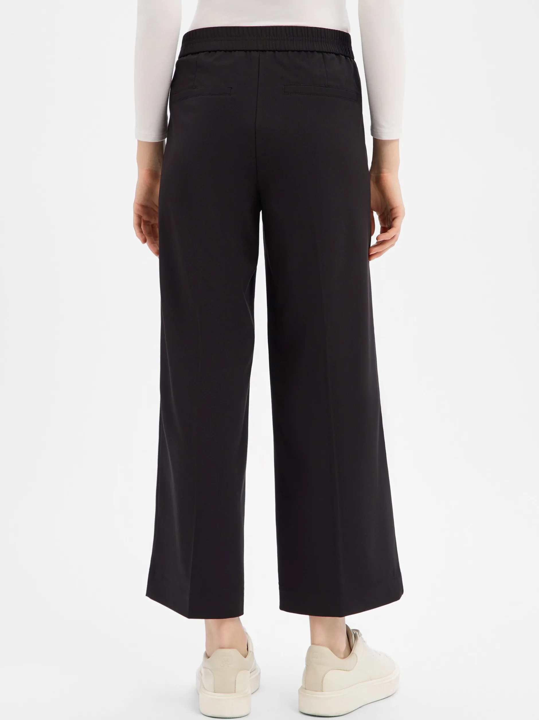 Someday Damen Stoffhose - Charlie cropped in schwarz