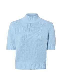 Someday Damen Strickshirt - Tavery Detail in hellblau