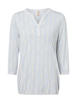 soyaconcept® Damen Blusenshirt - SC-Felicity in beige hellblau