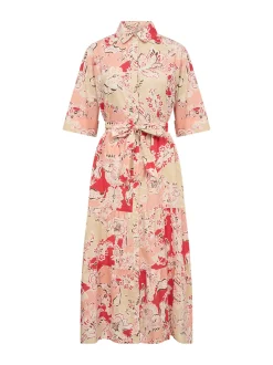soyaconcept® Damen Midikleid - SC-Faldine in mehrfarbig