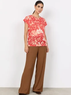 soyaconcept® Damen T-Shirt - SC-Aretha in rot aprikot